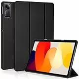 EasyAcc Custodia Cover Compatibile con Xiaomi Redmi Pad SE 11 Pollici 2023, Ultra Sottile Smart Cover in Pelle, Nero
