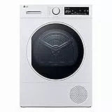 LG RH80M3AV6R Asciugatrice a Carica Frontale 8 kg, Serie M3, Classe A++, Condensazione con Pompa di calore, Ciclo Igiene, Sensore Asciugatura, Refrigerante R290, Bianca