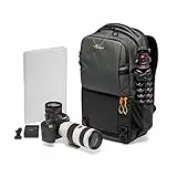 Lowepro Fastpack BP 250 AW III Zaino fotografico per Fotocamera Mirrorless, DSLR e Accessori, con Sistema QuickDoor Access, Tasca per Laptop da 13″, Grigio