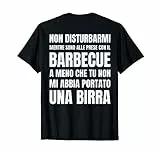 Barbecue Birra Barbeque BBQ Cuoco Divertente Maglietta
