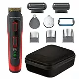 Rowenta TN9440 Selectium 10 in 1, Regolabarba Multifunzione, Lame in Acciaio Inox e 3 Pettini Regolabarba, Batteria al Litio, Autonomia 120 min, Tecnologia Wet & Dry e Sistema a Lama Rotante