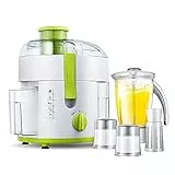 Centrifughe e spremiagrumi, Centrifuga Frutta e Verdura, con 60MM Bocca Larga contenitore, Per succhi, latte di soia, frappè, carne macinata e spezie macinate