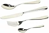 Alessi 5180s24m Nuovo Milano Set di posate monoblocco 24 pezzi in acciaio inossidabile 18/10 lucido