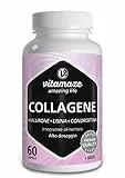 Vitamaze® Collagene con Acido Ialuronico + Condroitina + Lisina, 60 Capsule Idrolizzato, senza Additivi non Necessari.