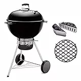 Weber Barbecue a Carbone Master-Touch Ø 57 cm Nero GBS + griglia di rosolatura 8834
