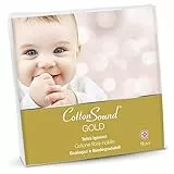 COTTON SOUND GOLD BABY Telini Igienici 15 Pezzi, Bambini, 100% Cotone Idrofilo, 40 x 80 cm, Ipoallergenici e Biodegradabili, Dermatologicamente Testati, Made in Italy