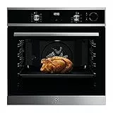 Electrolux SteamCrisp 700 Forno a vapore LOC5H40X2, forno da incasso, classe A, forno multifunzione, pulizia AquaClean, display LED, colore Acciao Inox