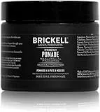Brickell Men's Styling Clay Pomade per uomo, naturale e organico con tenuta forte e finitura opaca, prodotto per acconciature moderne, 59 mL, profumato