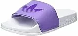 adidas Adilette Lite W, Ciabatte Donna, Ftwr White/Magic Lilac/Shock Purple, 39 EU