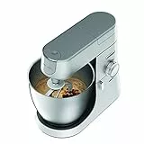 Kenwood KVL4100S Impastatrice Planetaria Chef XL con Ciotola da t,7L, 3 Ganci di Miscelazione, Personalizzabile con oltre 25 Accessori Opzionali Acquistabili Separatamente, Potenza 1200W, Silver