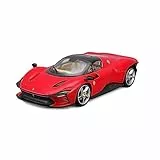 Bburago -Ferrari Signature Daytona SP3 - Riproduzione del veicolo in scala 1/18 - Rosso - Giocattolo per bambini da collezione a partire dai 14 anni - 16912R