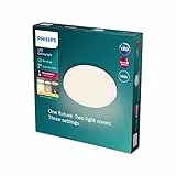 Lampada da soffitto a LED Philips Ozziet - Bianca - 18 W - 27 K -3 diverse posizioni - Due superfici luminose