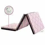 GEEMMA s.r.l. Materassino MEMORY 90x200 Cm pieghevole Futon Alto 11 Cm che piegandosi, diventa anche comoda seduta. Tessuto Anallergico sfoderabile e lavabile.