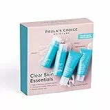Paula's Choice CLEAR Kit di Prova - Routine Essenziale - Detergente, Esfoliante & Idratante - Combatte i Brufoli, i Punti Neri e i Pori Dilatati - Tutti i Tipi di Pelle - Formato Viaggio
