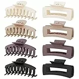 Kavya Mollettone Capelli Donna Grandi, Pinze Per Capelli Antiscivolo Mollettoni Capelli Donna Quadrate Pinze Capelli Per Donne Ragazze Accessorio Per Capelli 8 Pezzi