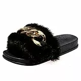 Fmkaieo Pantofole Donna Casa Peluche Invernali, ciabatte Invernali Peluche Calde Pelliccia Finta Ciabatte Donna Invernale Morbide Comode Pelose Slippers Comode