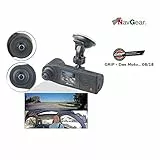 NavGear Videocamera da cruscotto - automobile telecamera: Dash cam Full HD con 2 telecamere per una vista panoramica a 360 °, Sensore G (360 Grado telecamera automobile, Dashcam 360 Grado)