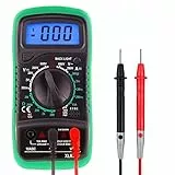 DIFCUL tester digitale,multimetro digitale, multimetro digitale professionale,tester elettricista voltmetro, multimetro con Display LCD Retroilluminato Elettrico per Tensione e Corrente AC DC