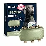 Tractive - GPS per cani modello XL - Fino a 1 mese di autonomia - Localizzazione in tempo reale in tutto il mondo - Notifiche antifuga - Monitoraggio dell'attività con avvisi di salute
