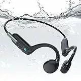 LOBKIN Cuffie Conduzione Ossea Bluetooth 5.3 – IPX8 impermeabili per Nuoto, Sport Open-Ear Auricolari senza fili con lettore MP3 32G Sportivi Senza Fili Cuffie per Nuoto Corsa, Guida