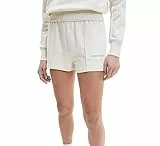 Calvin Klein Jeans Monogram Logo Sweatshort Pantaloni, Eggshell, S Donna
