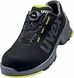 UVEX Low Shoe 65668 S2 Size 42 PU Sole W11, Scarpe Antinfortunistiche Unisex-Adulto, Nero Lime, EU