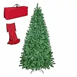 Totò Piccinni Albero di Natale VERDE, Folto, Effetto Realistico, Incluso Borsone (Verde, 180 cm)