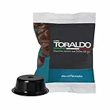 CAFFÈ TORALDO | Compatibile A Modo Mio* | CAPSULE | Caffè Selezionato, Tostato e Torrefatto in Italia | Eccellenza del Caffè Napoletano (Miscela Dek, 100 Unità)