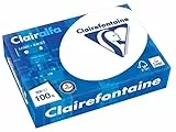 Clairefontaine - Risma di carta per stampante Clairalfa 1950, formato DIN A4, grammatura 100 g/m², 500 fogli, bianco
