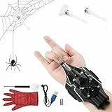 Spider Web Shooter, Spara Ragnatele Spiderman con Launcher Glove, Guanti Launcher Giocattoli da Polso per Bambini, Spider Web Launcher in Plastica per Bambini per Cosplay