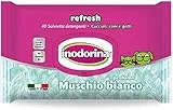 Inodorina Salviette Aggiorna Muschio Bianco, 40 unità