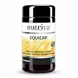 Nutriva Equicap, Integratore Alimentare per unghie e capelli a base di Estratti Vegetali, Vitamine, Minerali e Aminoacidi. 30 compresse. Per vegetariani, C2P® Tech