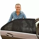 Parasole per finestrini laterali auto (4 pezzi), parasole universale per finestrini auto, protegge il bambino da sole e raggi UV nocivi, di grandi dimensioni, per la maggior parte dei veicoli