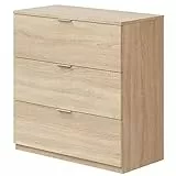 Habitdesign Cassettiera 3 cassetti Rovere Canadian 80x77x38 cm
