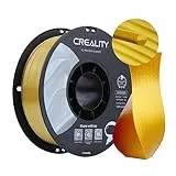 Creality PLA Filamento a Stampante 3D Printer Silk Shiny PLA Filament 1.75mm +/-0.02mm, 3D Printing Filament 1KG/2.2lb (Oro)