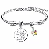 Lumengqi Regali di Ispirazione Laurea, Bracciale per amica, Braccialetto Amicizia Sorella Donna Compleanno, ''credi nei tuoi sogni credi in te'' (2)