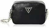 Guess Noelle Crossbody Camera, Borsa Donna, Black, Taglia Unica