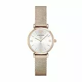Emporio Armani Orologio donna, movimento a due lancette, cassa in acciaio inossidabile oro rosa 32 mm con bracciale in acciaio inossidabile, AR1956