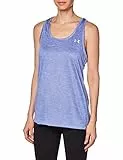 Under Armour Women's Standard Tech Twist Tank Top, (495) Baja Blue/Nebula Purple/Metallic Silver, X-Small