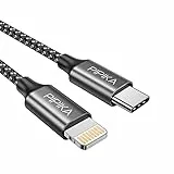PIPIKA Cavo da USB C a Lightning, [3M] Cavo di Ricarica da Tipo C a Lightning Certificato MFi Compatibile con 13/13 Pro Max/12 Mini/12 Pro/12 Pro Max/11/11 Pro Max/XS Max/XR/X/8/8 Plus