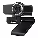AUSDOM AW635 HD 1080p Streaming Webcam con Microfono per PC, USB Web Camera Non grandangolare Perfetto per Fare Video lezioni e Video chiamate casa Lavoro apprendimento a Distanza Mac Computer Zoom