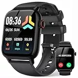 Smartwatch Chiamate Bluetooth,1.85' Orologio Intelligente Fitness Uomo Donna,100 Modalità Sportive,Cardiofrequenzimetro,SpO2, Monitoraggio del Sonno,Notifiche Messaggi,Impermeabil IP68,per Android iOS