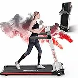 CITYSPORTS Tapis roulant,Elettrico 2HP 15 km/h, Display a LED controllabile con Luce Ambientale, Facile da spostare e riporre, Silenzioso Ufficio/Home Fitness, Nero, Taglia unica