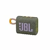 JBL GO 3 Speaker Bluetooth Portatile, Cassa Altoparlante Wireless con Design Compatto, Resistente ad Acqua e Polvere IPX67, fino a 5 h di Autonomia, USB, Verde