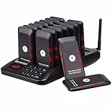 Retekess TD157 Cercapersone Ristorante, Sistema di Chiamata Wireless, 20H 999 Canali,16 Cercapersone, 1-99s Durata Della Chiamata, Campane, Bar Hotel Ospedale Scuola, Nessuna Coda