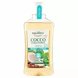 Equilibra Igiene Dentale, Cocco Collutorio Bianco Naturale, Collutorio a Base di Olio di Cocco, Protegge Da Carie e Tartaro, Aiuta a Preservare il Bianco Naturale, Protegge dai Batteri, 500 ml