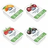 Menz&Gasser Confettura Extra di Gusti Assortiti Monodose Light, Albicocca, Amarena, Fragola, Ribes Nero, con Frutta di Alta Qualità, 100% Made in Italy, 100 porzioni x 20 g