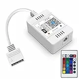 HaoDeng WiFi Wireless Smart Controller LED, compatibile con Alexa & Google Assistant e IFTTT, funzionante con Android, sistema iOS e luci a strisce LED RGB, viene fornito con telecomando a 24 tasti