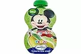 MELLIN Merenda alla frutta, Pouch Disney Mickey Mouse, 100% Frutta, gusto Pera 110g