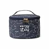 Legami - Beauty Case, Borsa per Trucchi spaziosa, Chiusura a Zip, Tasche interne, Fascette porta Pennelli, da viaggio, 21x19 cm, Tema Stars